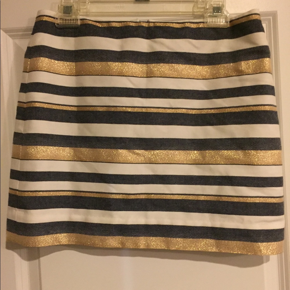 J crew skirt stripes size 6